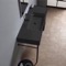 Black Modern Console Sink, 48